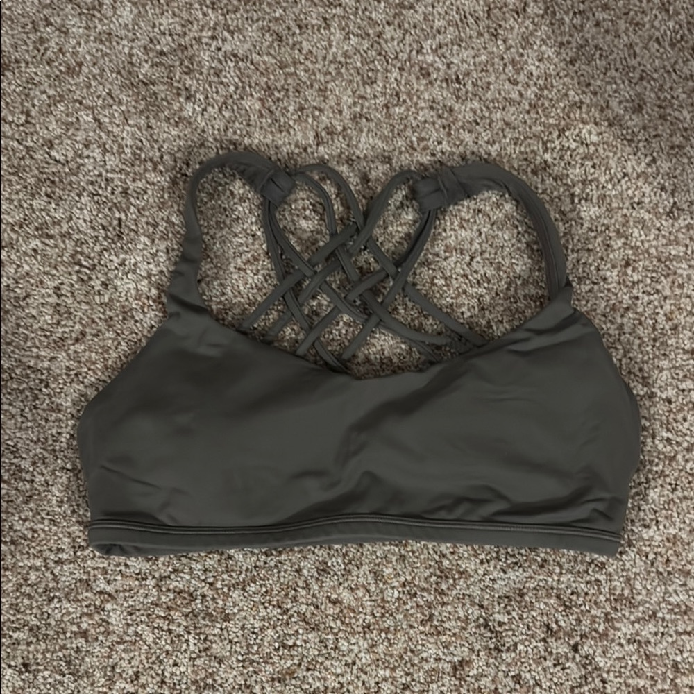 Lululemon Black Sports Bra with Strappy Back